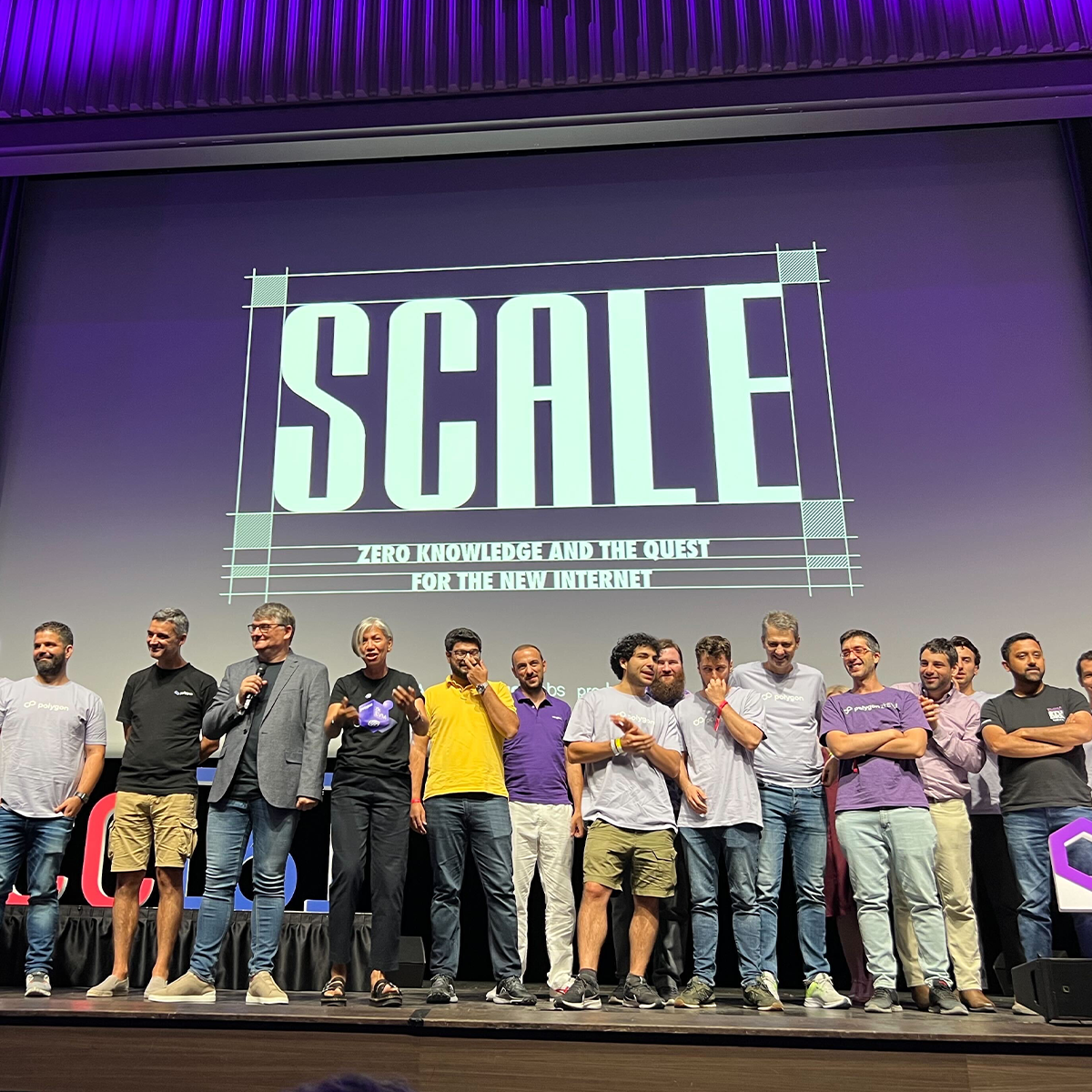 The SCALE documentary team on stage at the EthCC premiere in Paris